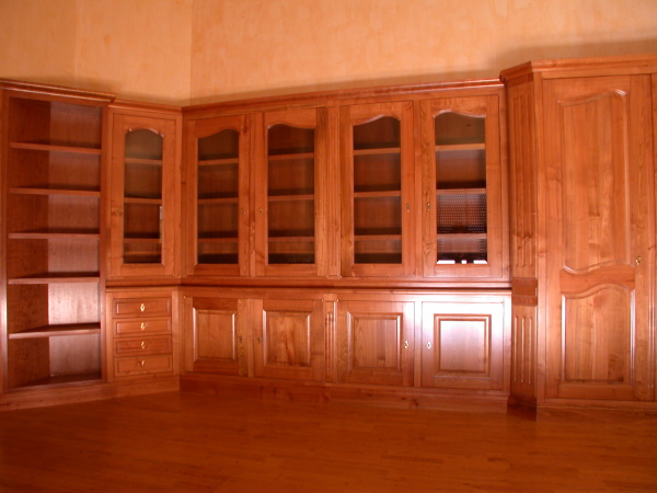 bibliotheque bois sur mesure savoir-faire Chomette