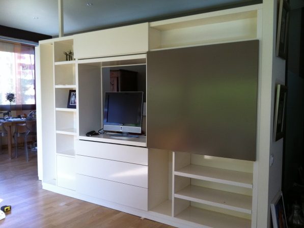 meuble tv salon bibliotheque savoir faire Chomette