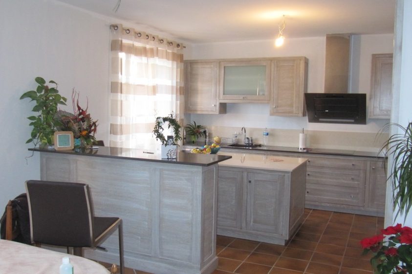 1a - realisation cuisine bois moderne Menuiserie Chomette
