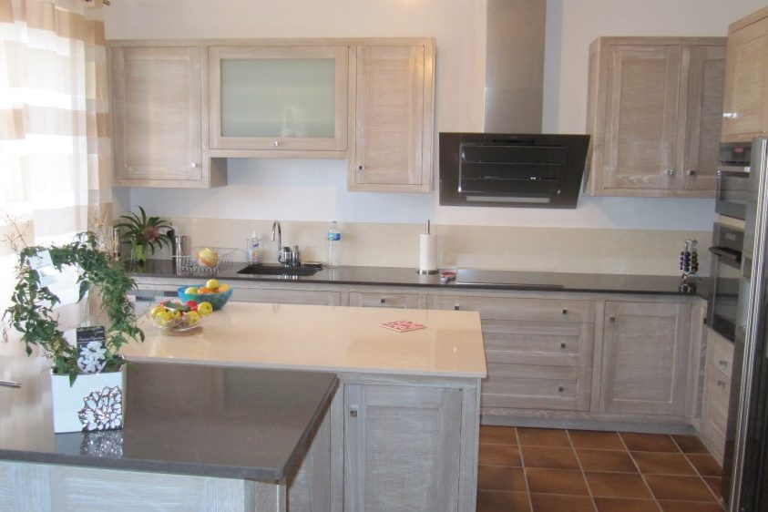 1c - realisation cuisine bois moderne Menuiserie Chomette