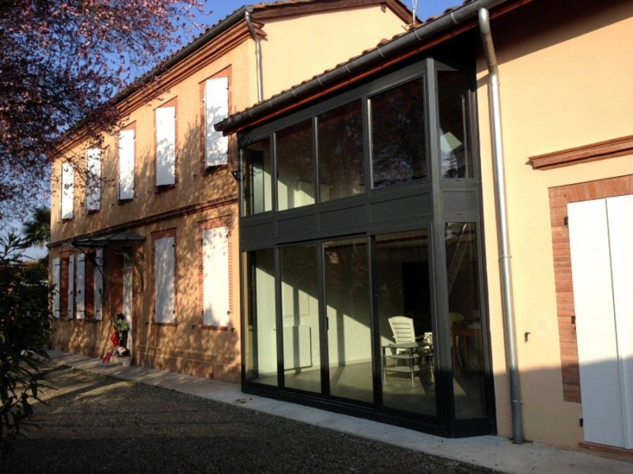 menuiseries alu véranda realisation Chomette