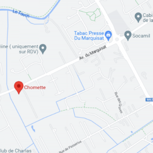 plan google maps pour accéder à Menuiserie Chomette Tournefeuille